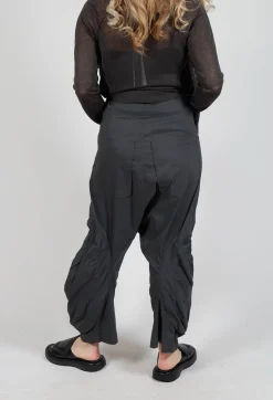 Rundholz Mainline Trousers^Pull On Drop Crotch Trousers in Asteroid