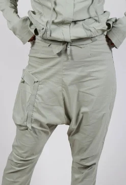 Rundholz Black Label Trousers^Pull On Drop Crotch Trousers with Cargo Pocket in Defender