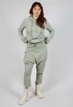 Rundholz Black Label Trousers^Pull On Drop Crotch Trousers with Cargo Pocket in Defender