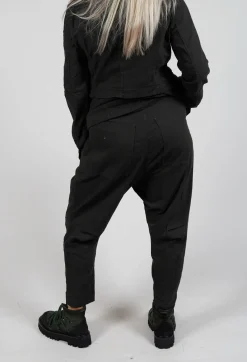 Rundholz Black Label Trousers^Pull On Drop Crotch Trousers in Jungle Stripe
