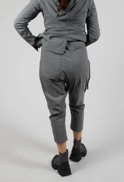 Rundholz Black Label Trousers^Pull On Drop Crotch Trousers with Cargo Pocket in Rock