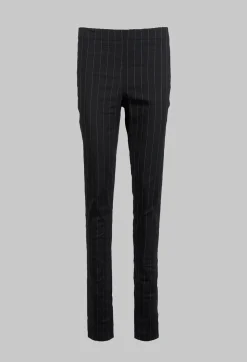 Sarah Pacini Leggings^Pull On Pinstripe Leggings in Black
