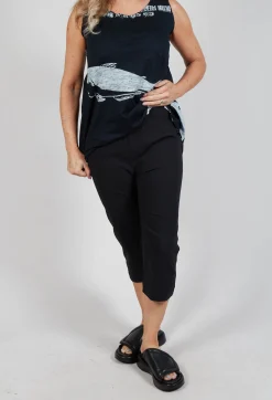 Rundholz Black Label Trousers^Pull On Pleat Front Trousers in Black