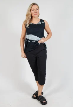 Rundholz Black Label Trousers^Pull On Pleat Front Trousers in Black