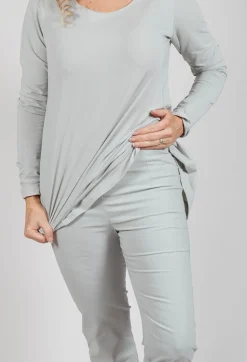 Rundholz Black Label Trousers^Pull On Pleat Front Trousers in Grey