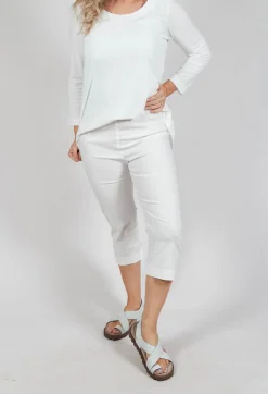 Rundholz Black Label Trousers^Pull On Pleat Front Trousers in Offwhite
