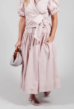 Les Filles d'Ailleurs Skirts^Pull on Pleated Skirt in Pink