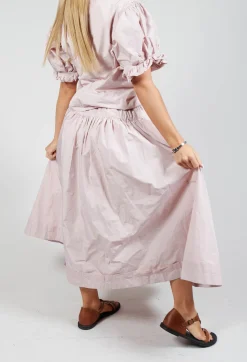 Les Filles d'Ailleurs Skirts^Pull on Pleated Skirt in Pink