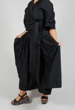 Les Filles d'Ailleurs Skirts^Pull on Pleated Skirt in Black