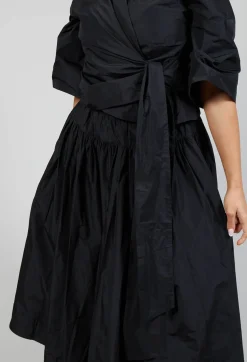Les Filles d'Ailleurs Skirts^Pull on Pleated Skirt in Black