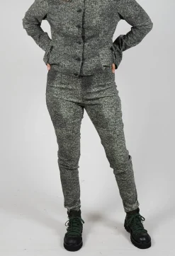 Rundholz Black Label Trousers^Pull On Skinny Trousers in Defender Print