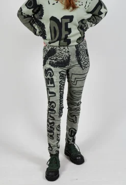Rundholz Black Label Trousers^Pull On Skinny Trousers in Defender Big Print