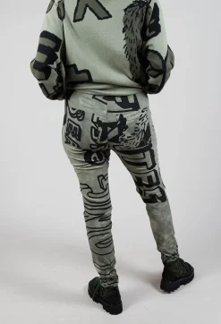 Rundholz Black Label Trousers^Pull On Skinny Trousers in Defender Big Print