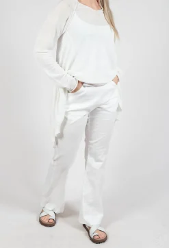 Rundholz Mainline Trousers^Pull On Slim Fit Trousers in Starwhite