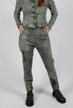 Rundholz Black Label Trousers^Pull On Slim Trousers in Defender Print