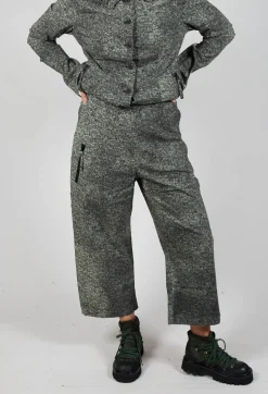 Rundholz Black Label Trousers^Pull On Straight Leg Trousers in Defender Print
