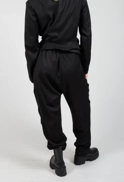 La Haine Trousers^Pull On Trousers in Black Print