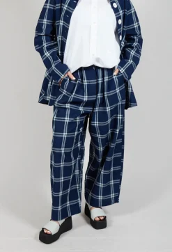 Amici Trousers^Pull String Waist Trousers in Indigo