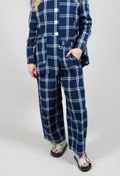 Amici Trousers^Pull String Waist Trousers in Indigo