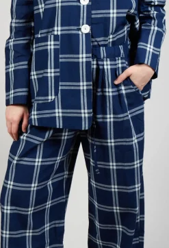 Amici Trousers^Pull String Waist Trousers in Indigo