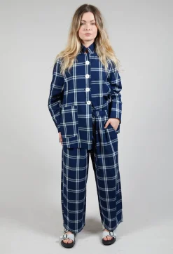 Amici Trousers^Pull String Waist Trousers in Indigo