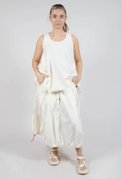 Rundholz Dip Skirts^Pull Toggle Hemline Skirt in Greige