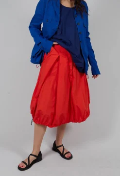 Rundholz Dip Skirts^Pull Toggle Hemline Skirt in Mandarine
