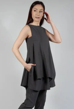 Ixos Tops^Pulp Fiction Tunic Top in Carbone