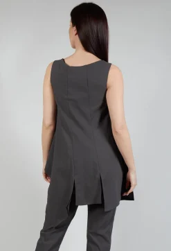 Ixos Tops^Pulp Fiction Tunic Top in Carbone