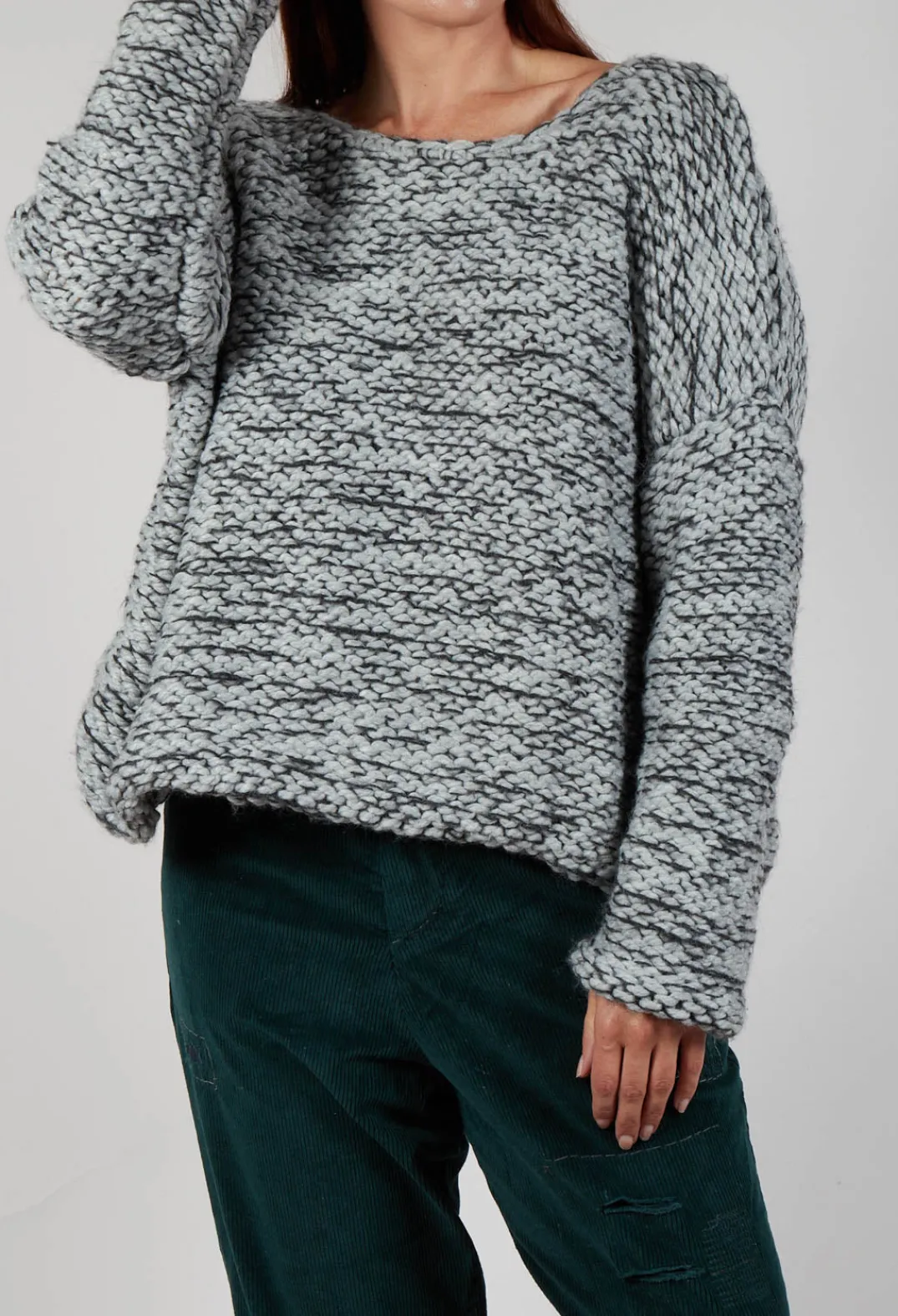 Umit Unal Knitwear|Jumpers^Purl Knit Jumper in Original Grey
