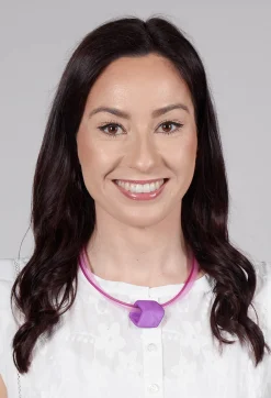 Bender Schmuck Necklaces^PVC Choker with Resin Square Bead in Lilac
