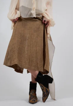 Meher Kakalia Boots^Queen Phyllis Boot in Suede Black Beige