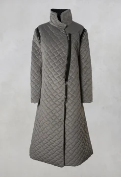 Xenia Design Coats^Quilted Coat in Grey