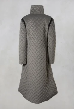 Xenia Design Coats^Quilted Coat in Grey