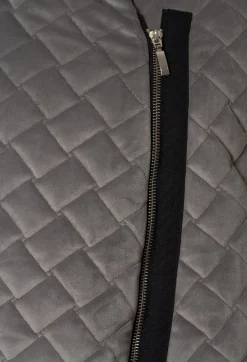 Xenia Design Coats^Quilted Coat in Grey