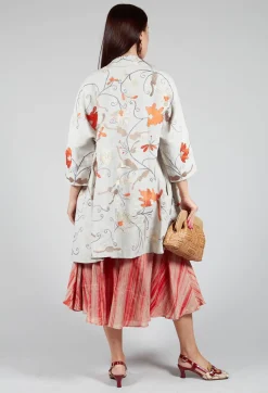 Bianco Levrin Coats^Raimonda Flame Emb Coat in Pepper