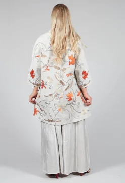 Bianco Levrin Coats^Raimonda Flame Emb Coat in Pepper