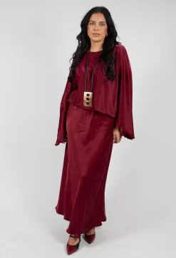 La Vaca Loca Tops^Raj Acto Top in Smoky Red
