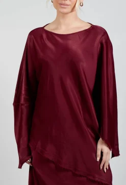La Vaca Loca Tops^Raj Acto Top in Smoky Red