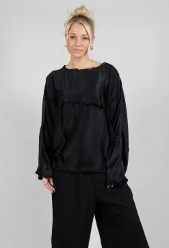 La Vaca Loca Tops^Raj Dia Top in Black