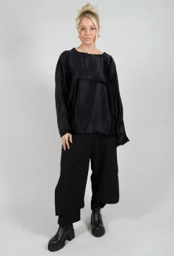 La Vaca Loca Tops^Raj Dia Top in Black