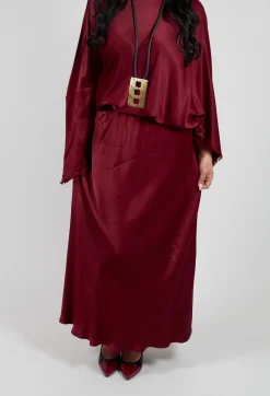 La Vaca Loca Skirts^Raj Sicilia Skirt in Smoky Red