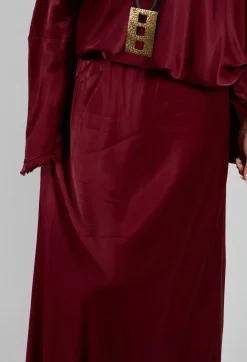 La Vaca Loca Skirts^Raj Sicilia Skirt in Smoky Red