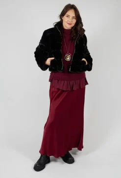 La Vaca Loca Skirts^Raj Sicilia Skirt in Smoky Red
