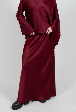La Vaca Loca Skirts^Raj Sicilia Skirt in Smoky Red