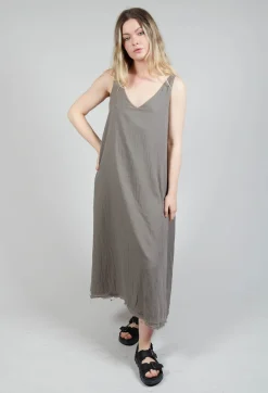 Amici Dresses^Raw Hemmed Dress in Cappuccino