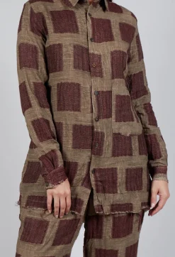 Aleksandr Manamis Shirts & Blouses^Raw Hemmed Shirt in Black Dirty