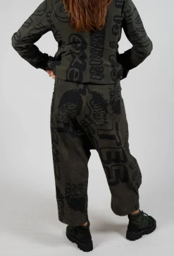 Rundholz Black Label Trousers^Relaxed Drop Crotch Trousers in Jungle Big Print