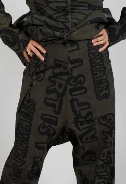 Rundholz Black Label Trousers^Relaxed Drop Crotch Trousers in Jungle Big Print
