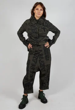 Rundholz Black Label Trousers^Relaxed Drop Crotch Trousers in Jungle Big Print